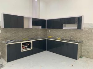 Tủ bếp MDF phủ Melamine: Bền đẹp, hiện đại, giá tốt cho mọi nhà.