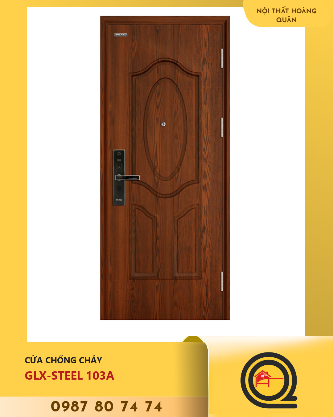 Cửa chống cháy GLX-STEEL 103A Hoàng Quân 1 Cửa chống cháy GLX-STEEL 103A Hoàng Quân