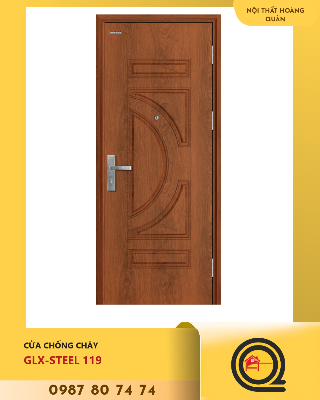 Cửa chống cháy GLX-STEEL 119 Galaxy 1 Cửa chống cháy GLX-STEEL 119 Galaxy