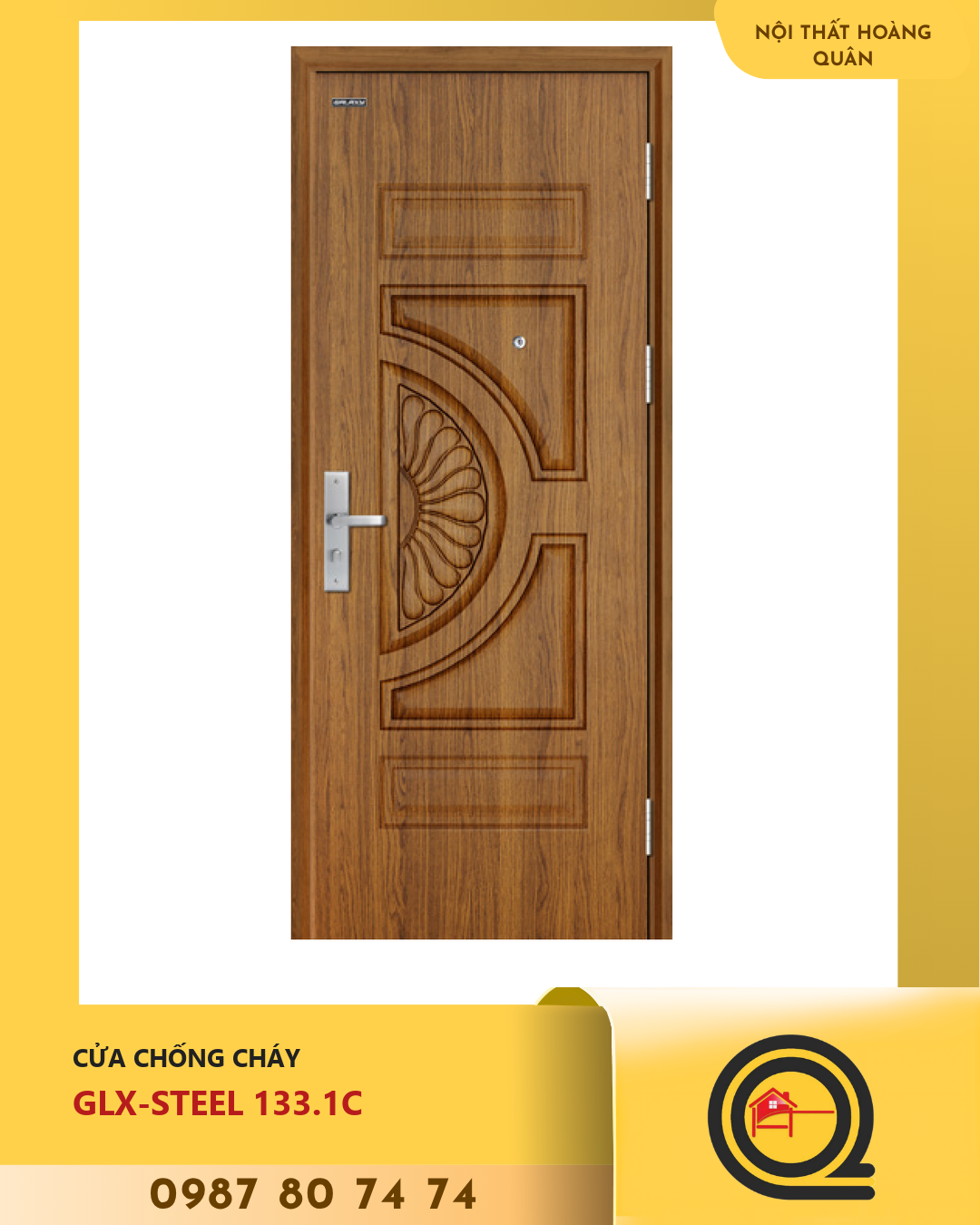 Cửa GLX-STEEL 133.1C chống cháy Galaxy 1 Cửa GLX-STEEL 133.1C chống cháy Galaxy