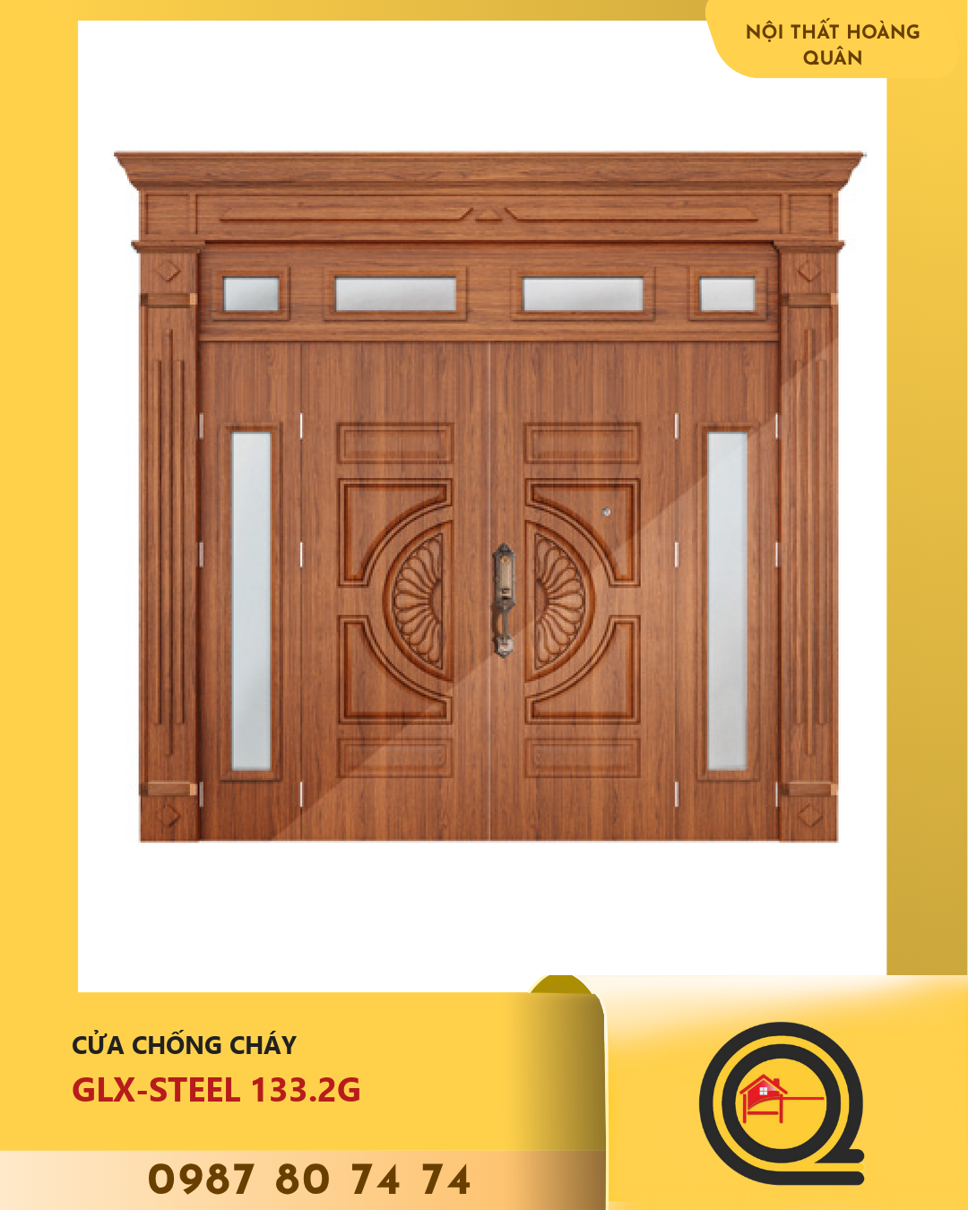 Cửa GLX-STEEL 133.2G chống cháy Galaxy 1 Cửa GLX-STEEL 133.2G chống cháy Galaxy