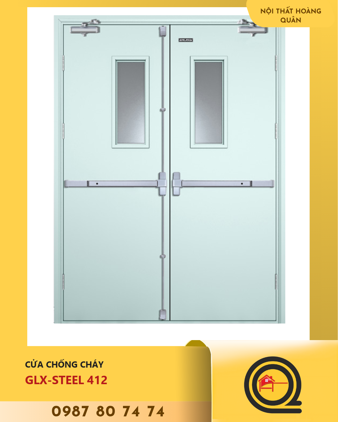 Cửa chống cháy GLX-STEEL 412 Galaxy 1 Cửa chống cháy GLX-STEEL 412 Galaxy
