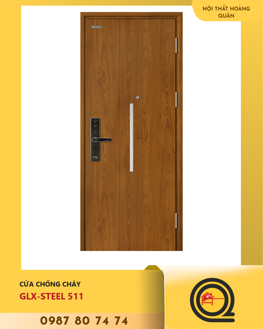 Cửa GLX-STEEL 511 chống cháy Galaxy 1 Cửa GLX-STEEL 511 chống cháy Galaxy