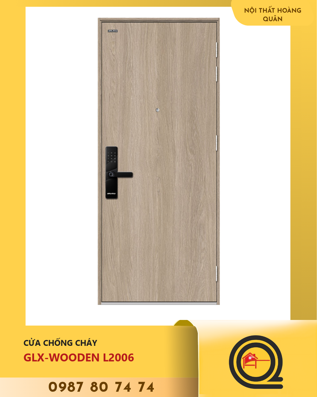 Cửa chống cháy GLX-WOODEN L2006 Galaxy 1 Cửa chống cháy GLX-WOODEN L2006 Galaxy