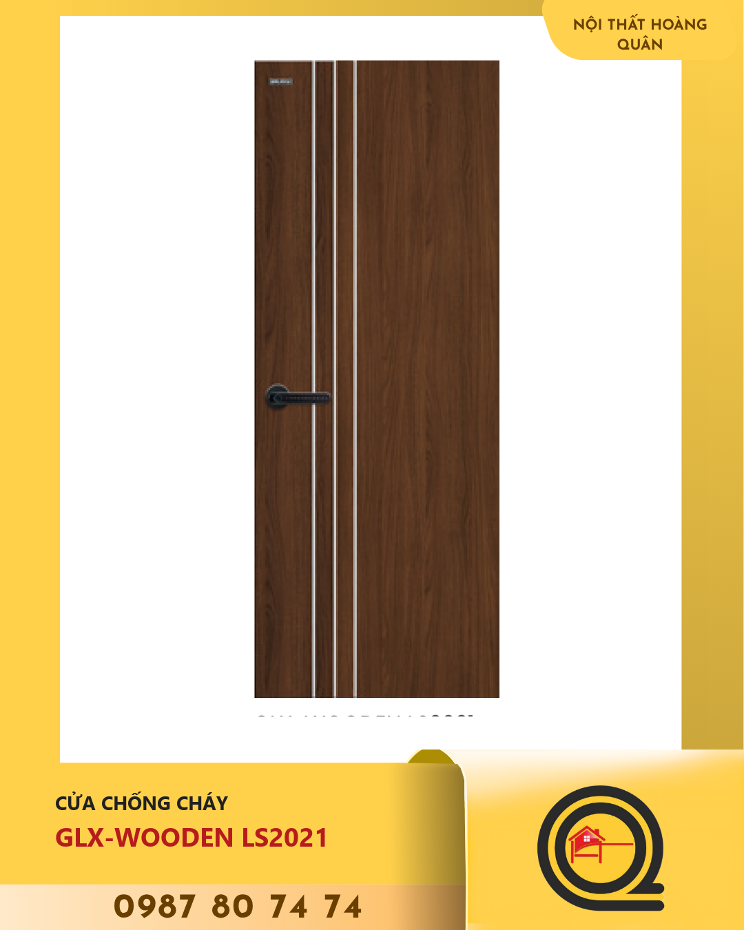 Cửa chống cháy GLX-WOODEN LS2021 Hoàng Quân 1 Cửa chống cháy GLX-WOODEN LS2021 Hoàng Quân