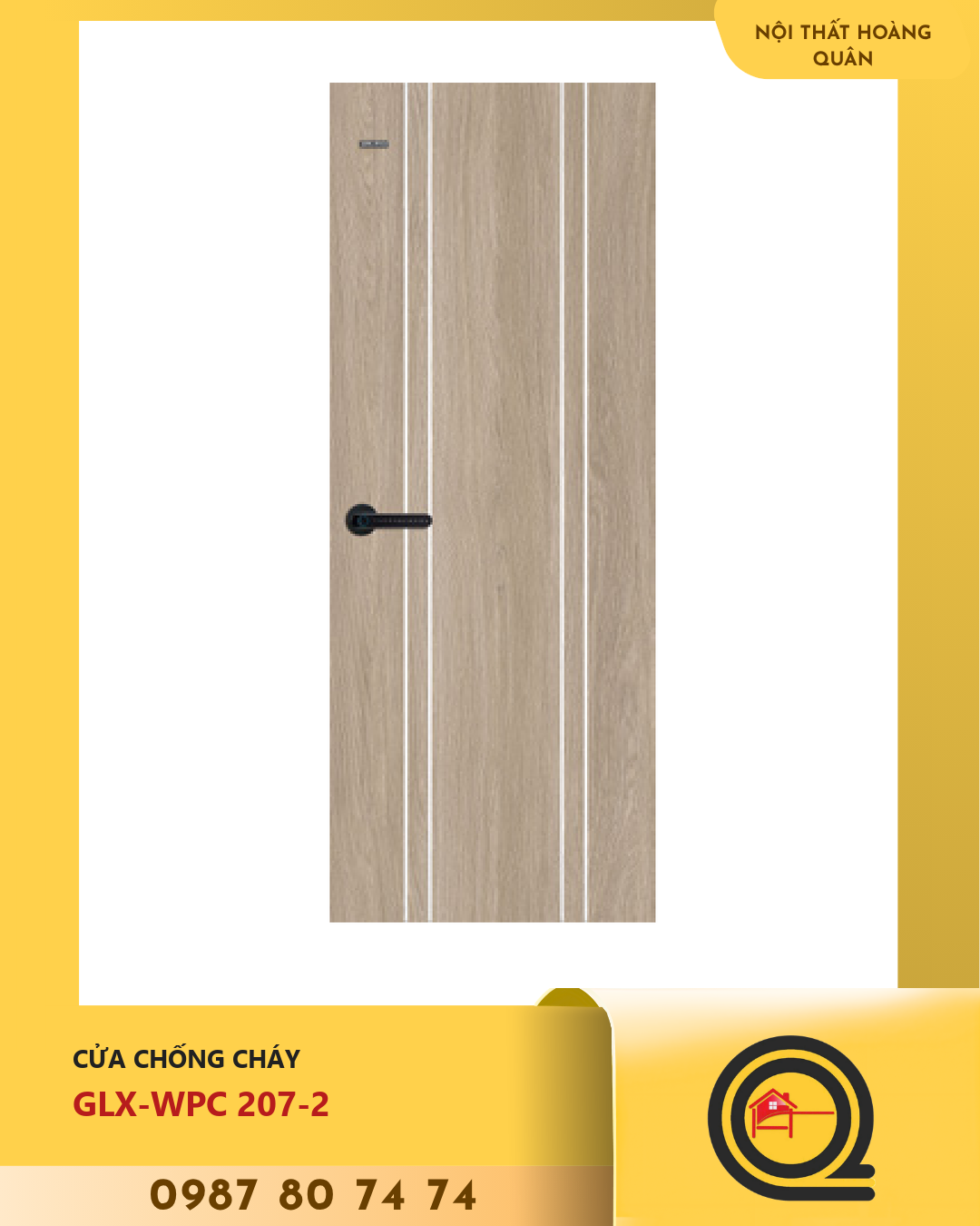Cửa chống cháy GLX-WPC 207-2 Galaxy 1 Cửa chống cháy GLX-WPC 207-2 Galaxy
