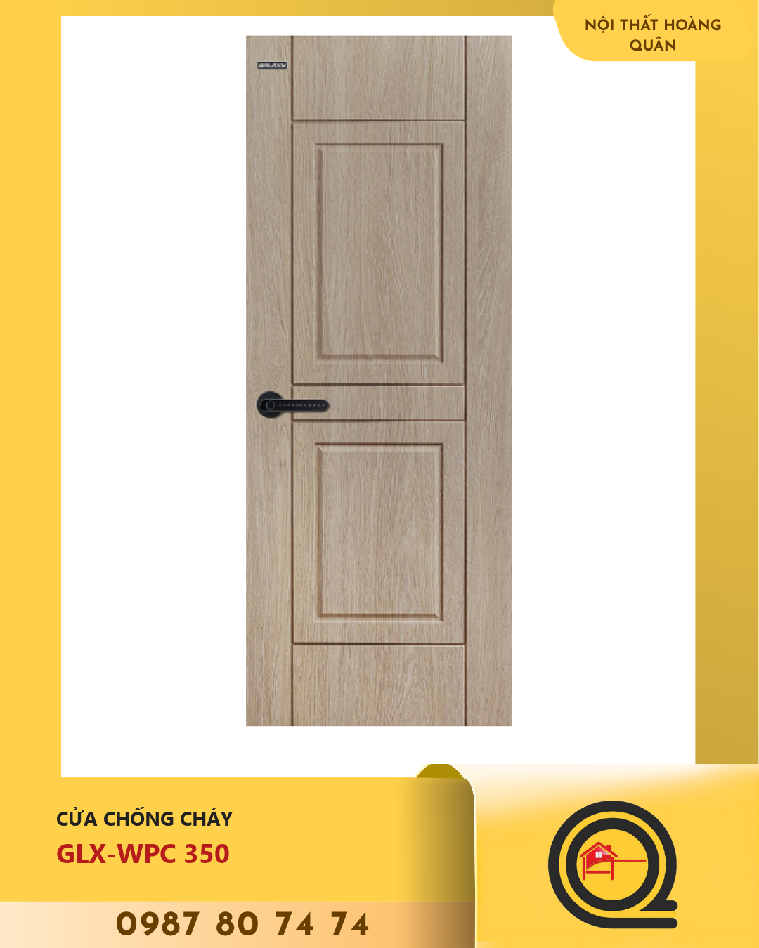 Cửa GLX-WPC 350 chống cháy Galaxy 1 Cửa GLX-WPC 350 chống cháy Galaxy