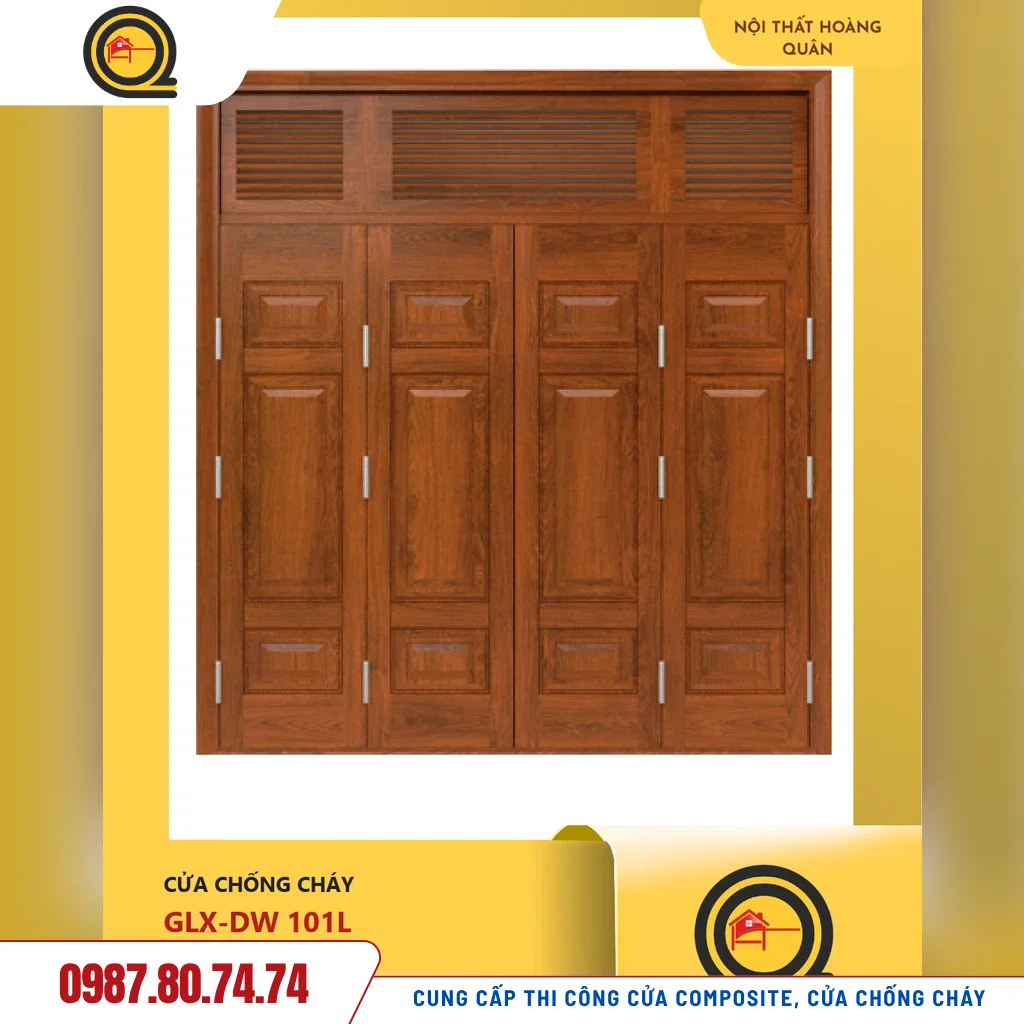cửa chống cháy giả gỗ - hình 1
